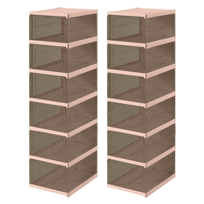 STYLE 格調 5款顏色-12雙組-瞬裝式一秒拉伸加厚加大鞋盒(球鞋盒/高筒鞋鞋盒/翻蓋式鞋盒/鞋盒/掀蓋鞋盒/免組裝鞋盒)