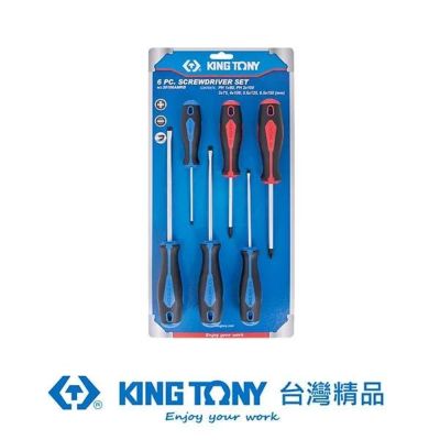 金統立 KING TONY 專業級工具6PCS螺絲起子組#14A1+14A2泡殼插卡 KT30106AMRB