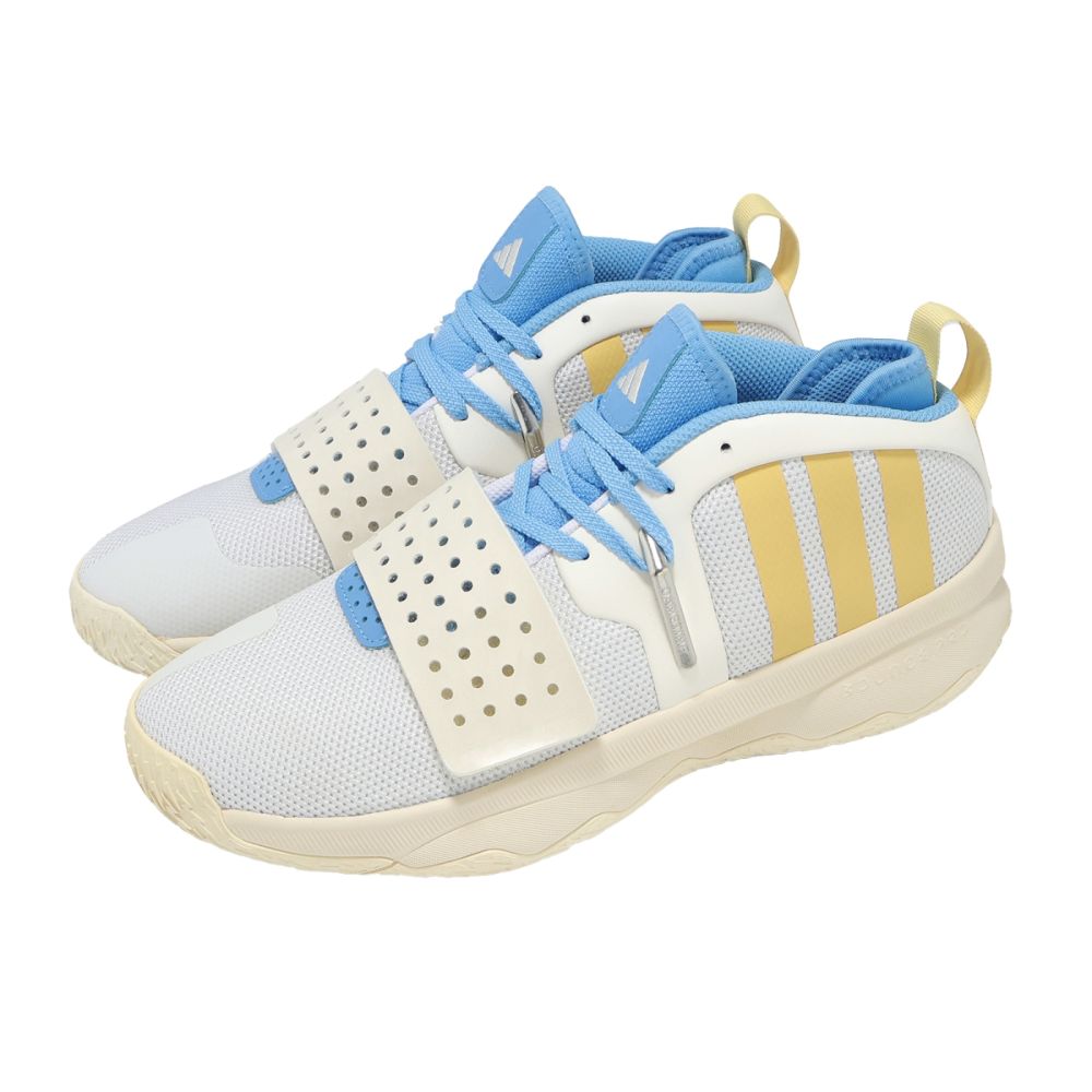 adidas 籃球鞋Dame 8 Extply 男鞋米白藍緩震里拉德愛迪達IF1514 | 籃球