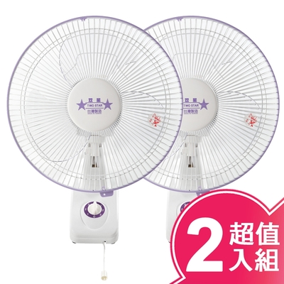 雙星牌12吋單拉掛壁扇(超值2入組)TS-1236
