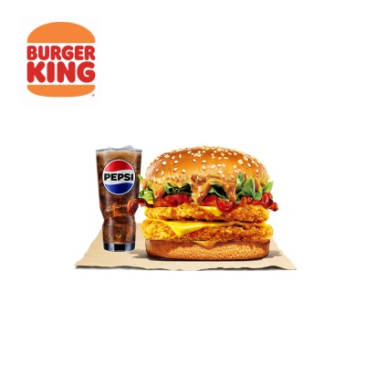 【期間限定】美式花生雙層脆雞堡+小杯飲料 喜客券