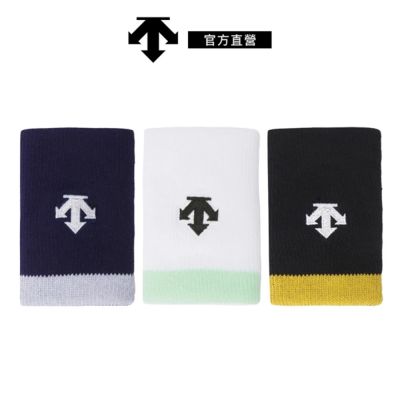 【DESCENTE】迪桑特 中性 國家隊運動護腕 M號 單入 (黑色/深藍色/白色)
