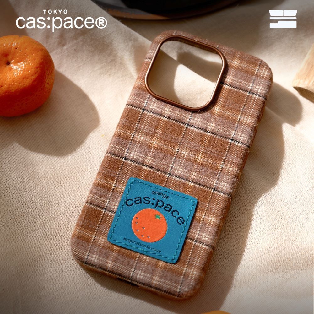cas:pace 橘子配色布製貼合工藝 手機殼 iPhone  17 Pro / 17 Pro Max (iPhone17Pro)