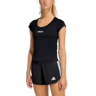 【Adidas 愛迪達】 Q1 HYG BABY TEE 圓領短袖T恤 女 - KC7676