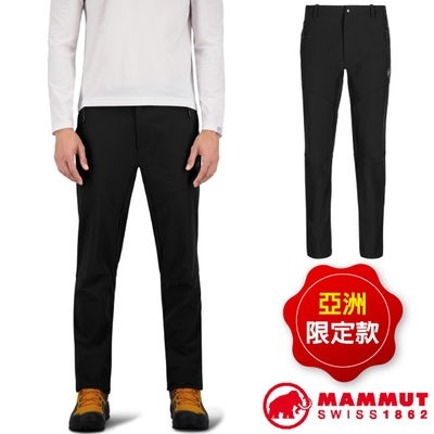 【MAMMUT 長毛象】AF 男 Trekkers 3.0 SO Pants 機能彈性透氣快乾防潑水長褲 1021-00800-0001 黑