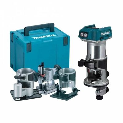牧田 MAKITA 18V鋰電修邊機含底座套組-空機 DRT50ZJX3