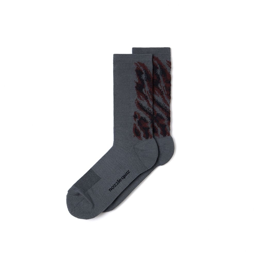 Nozzle quiz 休閒襪 Landing Crew Socks 冰褐 灰 襪子 長襪 中筒 NQ 後研 EHLDSX03WN