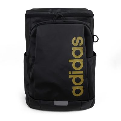 Adidas 愛迪達 Liner Sq Bp [KV3973] 後背包 運動包 休閒包 方型 大容量 筆電隔層 黑金