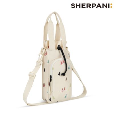 Sherpani RFID 防潑水多功能水壺攜行袋 26I Izzie 2L｜印花米色 (RFID遮蔽 撥水)