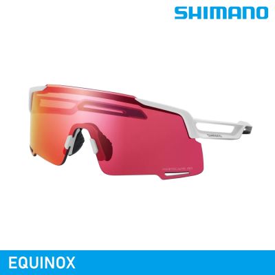 SHIMANO EQUINOX 太陽眼鏡｜霧面白 (RD+透明鏡片)