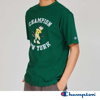 Champion 官方直營 CASUAL 塗鴉印花短袖TEE-綠色(C3-B329-560)