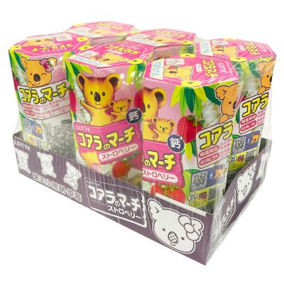 樂天小熊餅-草莓風味37g*6盒★