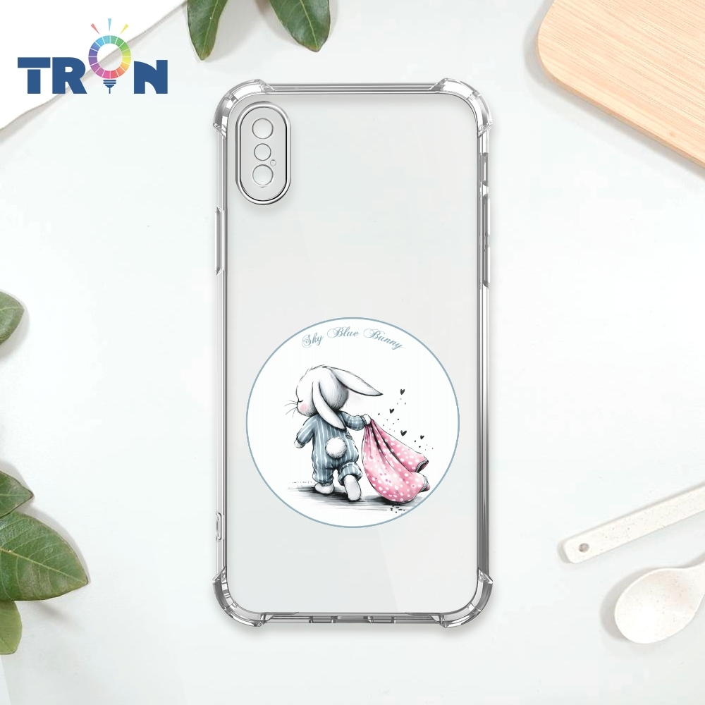 TRON IPhone X/XS 小動物的小被被單圖 四角防摔 軟殼 手機殼