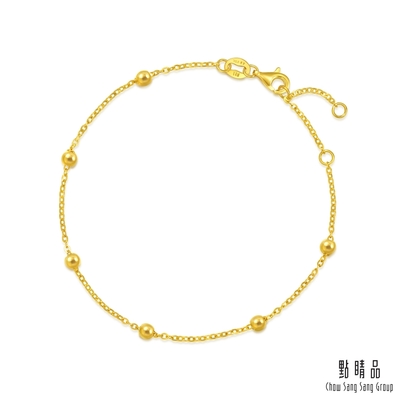 點睛品 小圓珠O字鍊 黃金手鍊_計價黃金