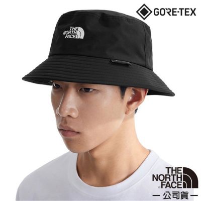 【The North Face】男女 中性 GTX BUCKET 防水防風防曬透氣遮陽帽.圓盤帽.中盤帽.漁夫帽/ 8888-JK3 太空黑