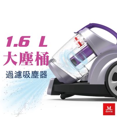 【吸力全開 價格全砍】Mdovia Centino Plus 1.6L 大塵桶 雙倍旋風過濾 臥式吸塵器 (筒式吸塵器) 箱損品全新機 保固一年