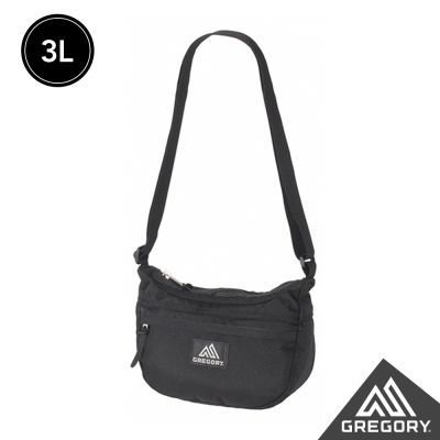 Gregory 官方旗艦 3L TEENY SATCHEL 斜背包 黑(旅行小包 抗撕裂 耐用 小物包 隨身包)