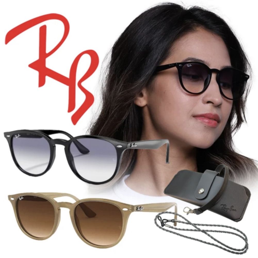 RayBan 雷朋 亞洲版 時尚膠框太陽眼鏡 RB4259F 漸層色款任選 公司貨(贈RAYBAN眼鏡掛袋+眼鏡繩)
