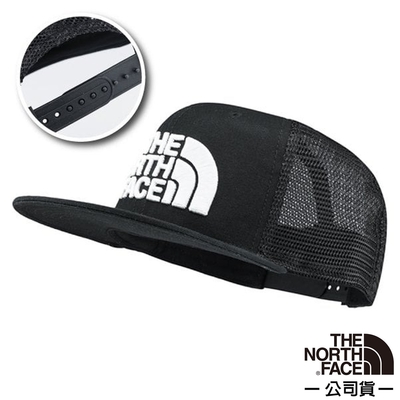 【The North Face】MESSAGE MESH 超輕透氣運動棒球帽.鴨舌帽_2Y15 黑 V