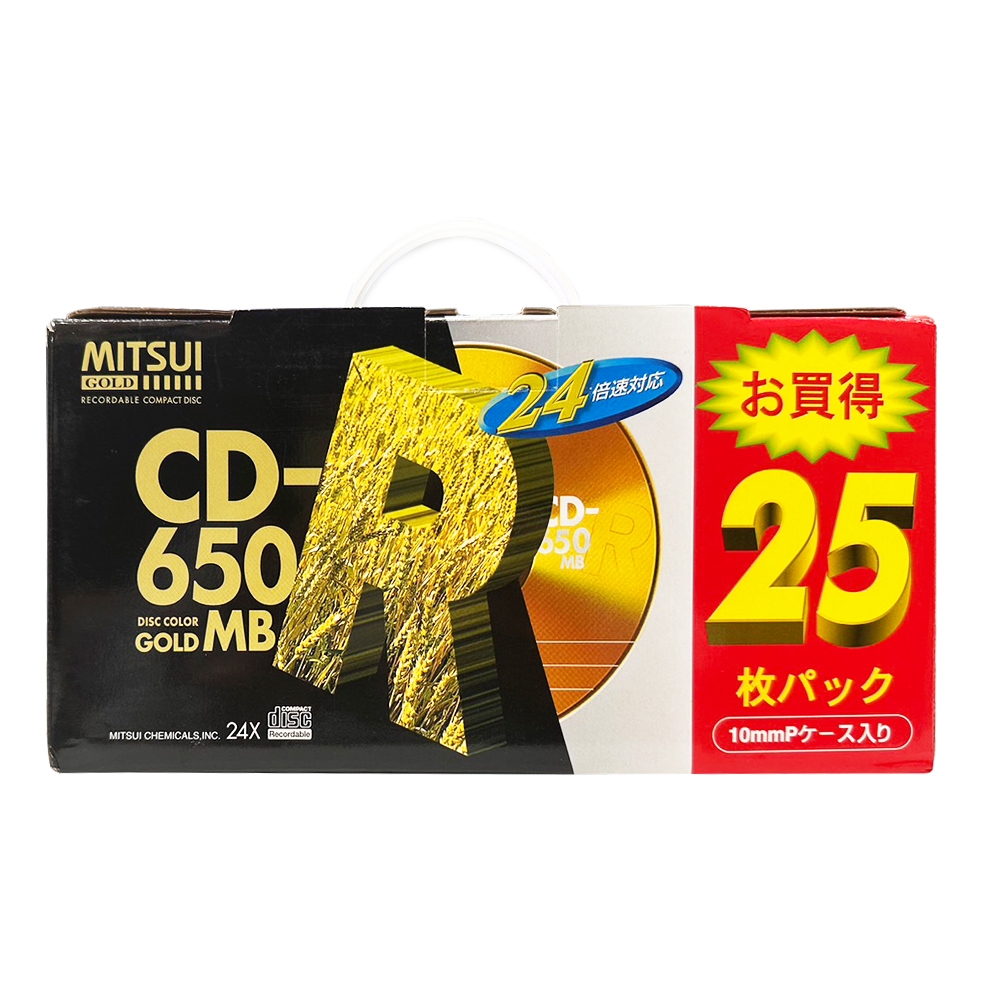 Mitsui GOLD 頂級雙白金24X CD-R(單片盒裝25入) | 光碟片及周邊| Yahoo