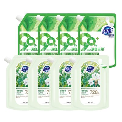 超能 導管蓋補充包洗衣精1000g(8入)(植郁香氛/自天然)