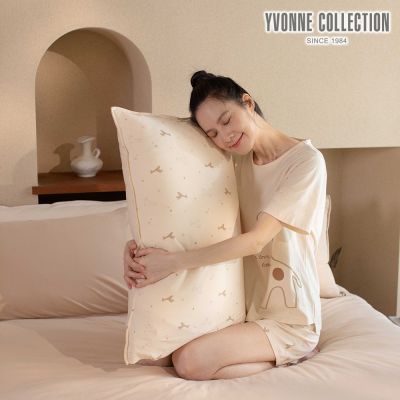 YVONNE 以旺傢飾 長頸鹿印花信封式枕套1入-沙丘白