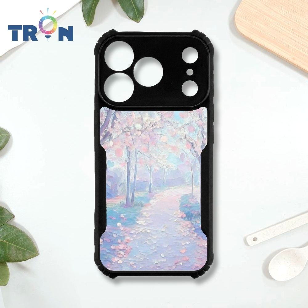 TRON iPhone 17 Pro 療癒系油畫 四角防摔 機甲殼 軟硬殼 手機殼