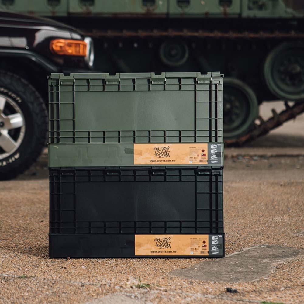 樹德SHUTER悍馬側開摺疊物流箱60L(買1送1) | 無蓋式| Yahoo購物中心