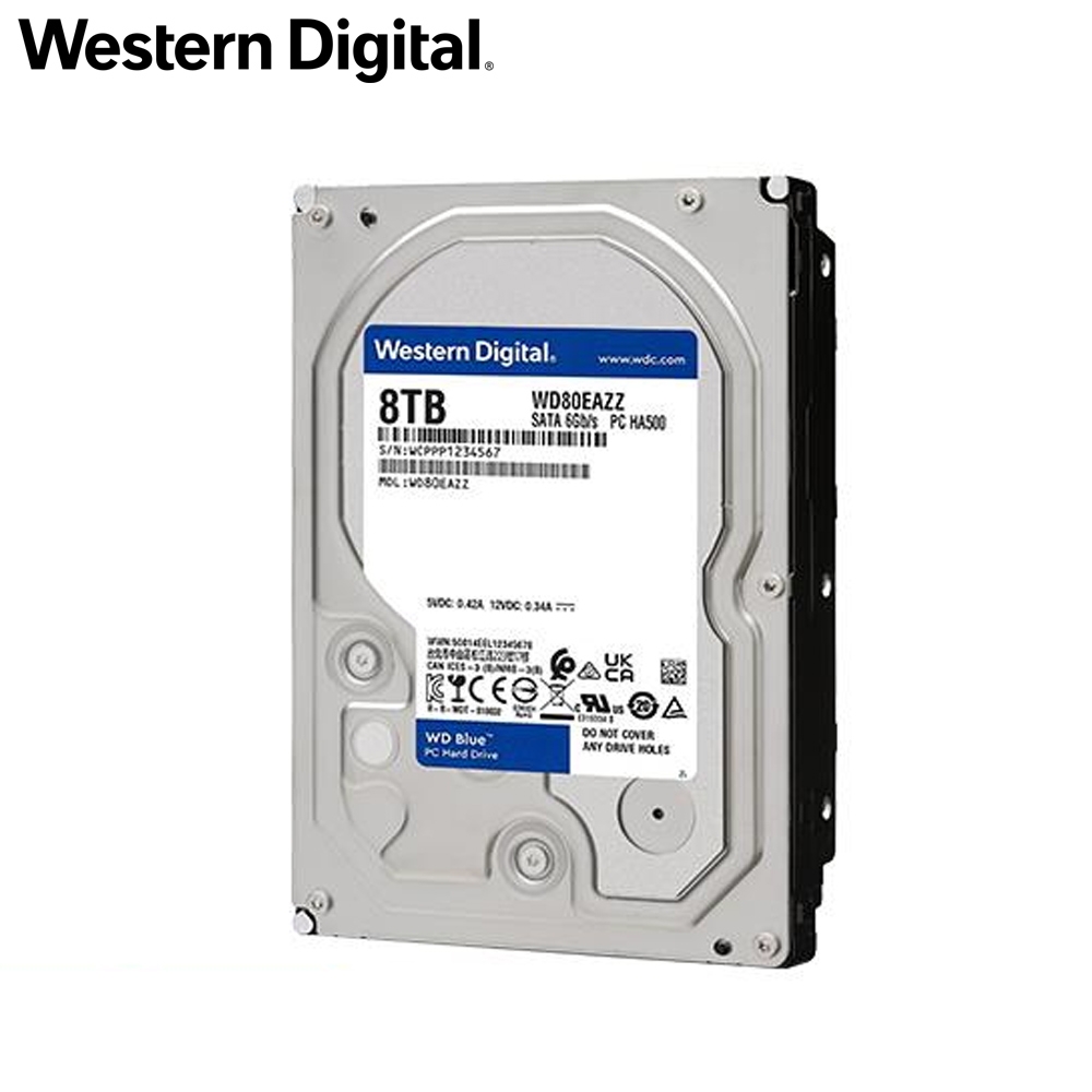 WD 藍標8TB 3.5吋SATA硬碟WD80EAZZ | WD 威騰| Yahoo購物中心