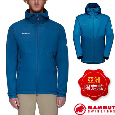 MAMMUT 長毛象 亞洲限定 男 Ultimate VII 七代經典軟殼連帽外套.夾克 1011-01780-50550 深冰藍