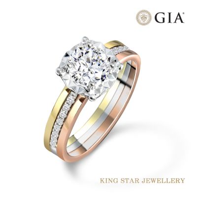 King Star GIA 1克拉18K金 天然鑽石戒指 名品(3克拉視覺效果)