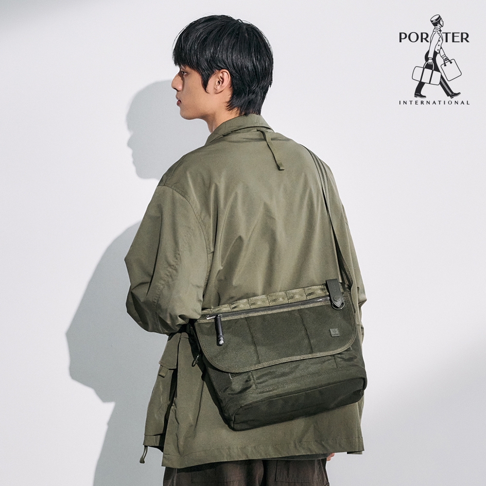 PORTER INTERNATIONAL - 自信經典NEW HEAT郵差包 - 森林綠