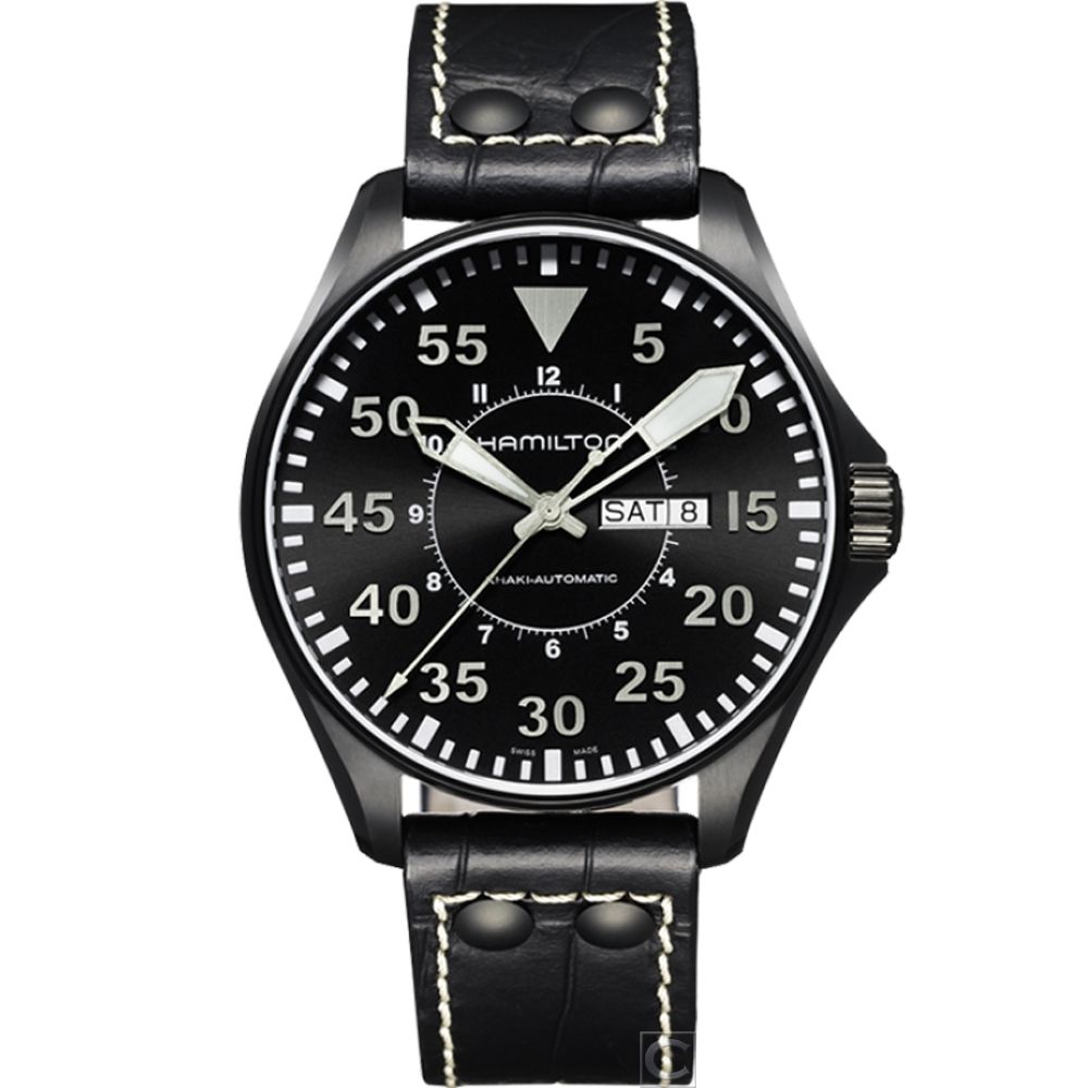 HAMILTON Khaki 航空飛行自動機械腕錶(H64785835)46mm