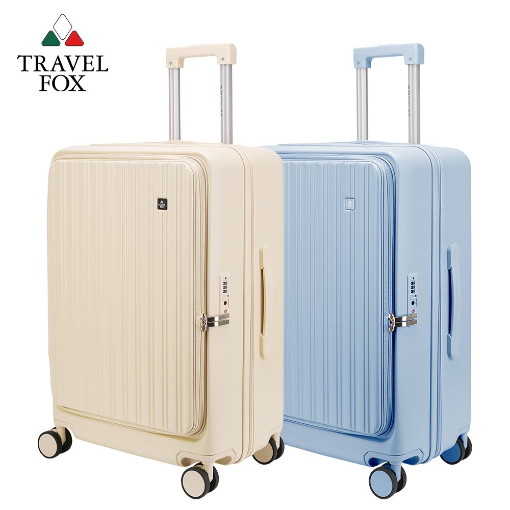 旅人6箱セット TRAVEL FOX 旅狐24吋爵士旅人1:9前開式上掀式擴充加大拉鍊箱TSA海關鎖