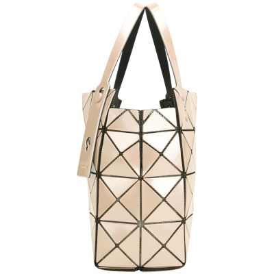ISSEY MIYAKE 三宅一生BAOBAO 4x4 亮面幾何手提/肩背包(米色) | 購物包