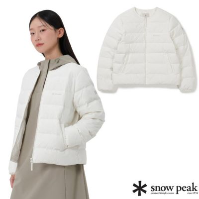 【Snow Peak SK】女 韓版 Land 輕量羽絨外套.夾克_SKS25WWGDJ61 IV 象牙白