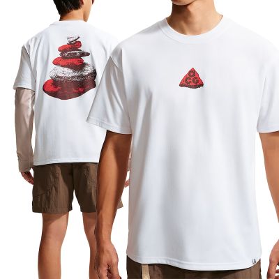 Nike As M Acg Df Tee Lse Stacked Ro 男款 白色 印花 短袖 IM6178-121