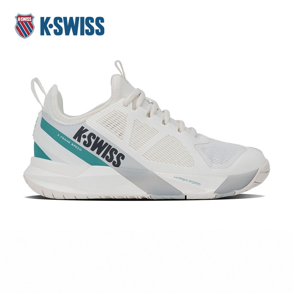 K-SWISS 上網型高階網球鞋 K-FRAME SPEED 網球 匹克球 運動鞋 女鞋 99484-110-M (女-白灰藍)