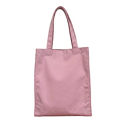 BURBERRY粉色托特包