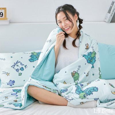 【Great Living格蕾寢飾】義大利La Belle Disney-怪獸檸檬塔 眠綿冰玻尿酸抗菌涼感涼被 (5x6.5尺)