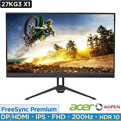 Aopen 27KG3 X1 27型IPS電競螢幕  AMD FreeSync Premium
