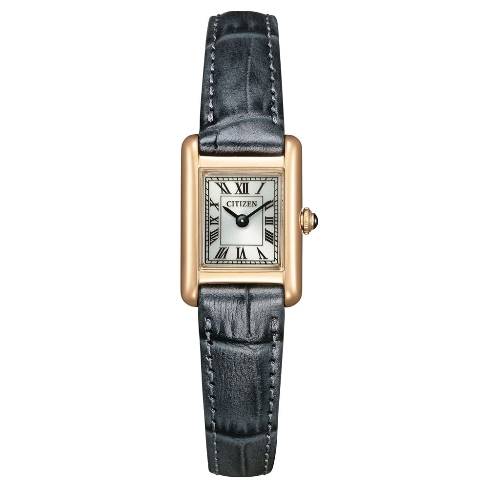 CITIZEN 星辰LADYS 限量 光動能復古優雅方形腕錶 EG2799-18W