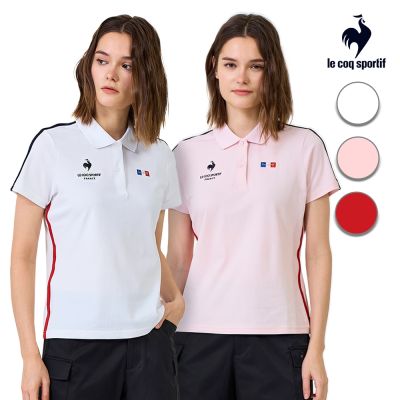 法國公雞 涼感繡花機能短袖POLO衫 女款 三色 LWX22042