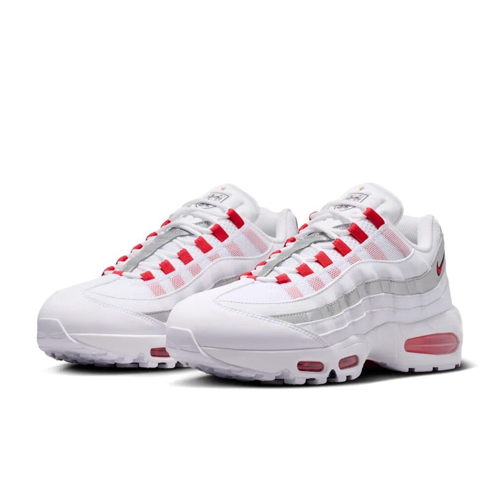 Nike Air Max 95 SE 白紅銀 三獅軍團 氣墊 緩震 休閒鞋 運動鞋 男鞋 IQ0176-100