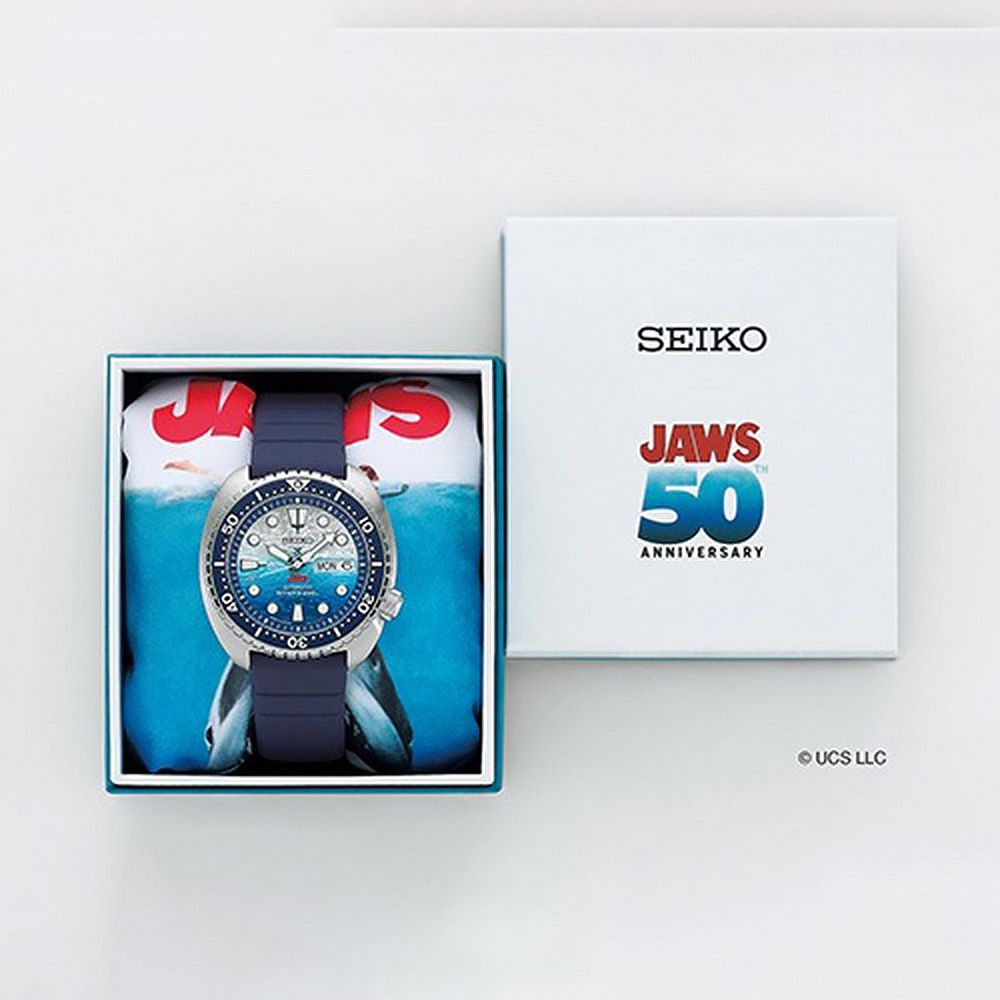 SEIKO 精工Prospex JAWS 50週年限量大白鯊聯名200米潛水機械錶618質感