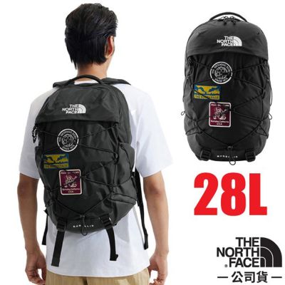 【The North Face】BOREALIS 抗撕裂多功能後背包28L.通勤包.電腦包(附筆記型電腦專用倉) / 52SE-56U 勳章黑