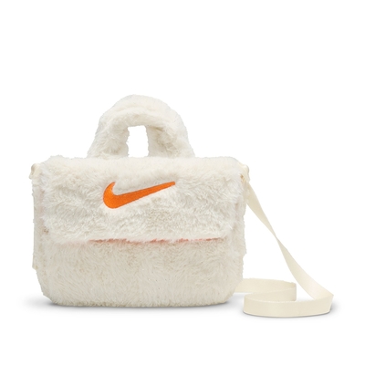 NIKE 側背包 小包 童包 斜背包 毛毛包 運動包 Y NK FX FUR CROSSBODY 米白 FZ1329-113