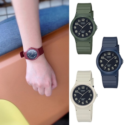 CASIO卡西歐 大地霧色指針錶(MQ-24UC)多色任選