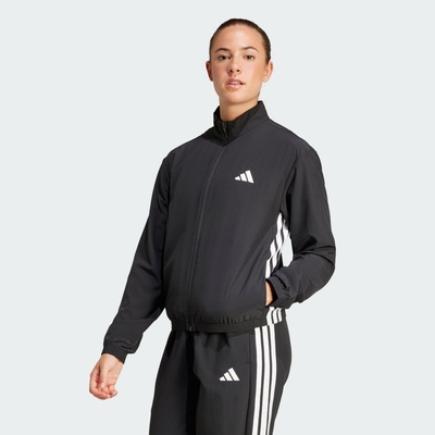 【adidas 愛迪達】 TRAIN ESSENTIALS 運動外套 女 JD6539