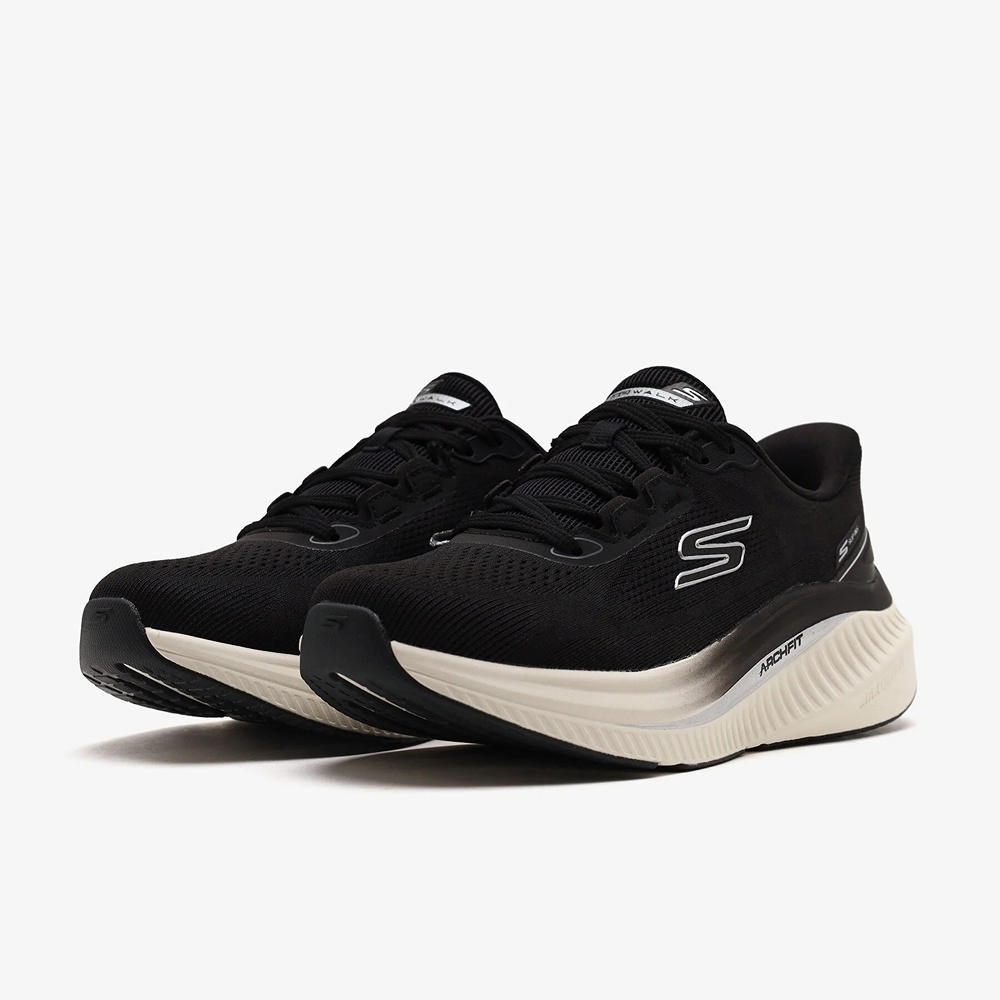 610-SKECHERS 女足弓 瞬穿系列 GO WALK MAX CUSHIONING ARCH FIT (125593BKW)
